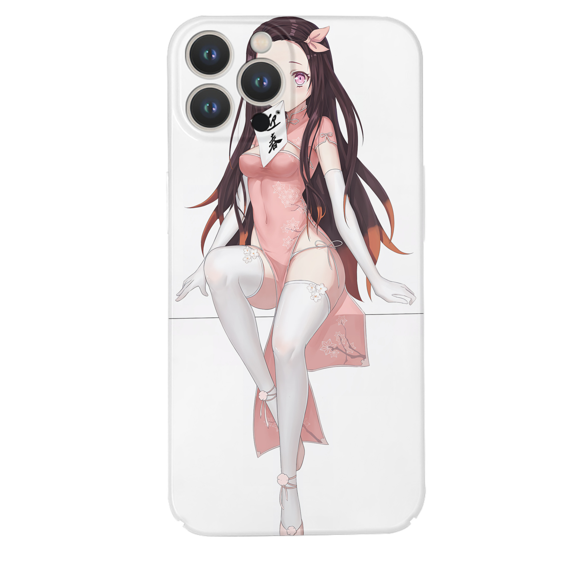 （画像用） 鬼滅の刃（きめつのやいば）竈門 禰󠄀豆子／かまど ねずこ Kamado Nezuko 【iPhone 14シリーズ対応】ハードケース